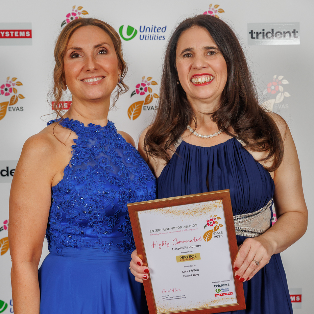 2025 Enterprise Vision Awards Hospitality Industry Highly Commended Lois Kirtlan