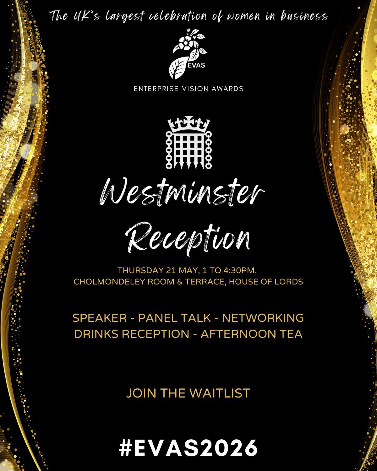EVAS2026 EVAS Westminster Reception Waitlist